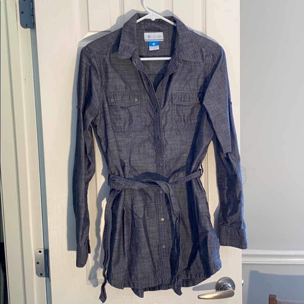 Columbia Jean Tunic Snap Button with Belt in M